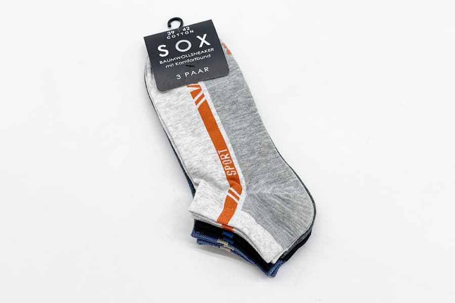 3 Packungen Socken SOX, Gr. 39/42